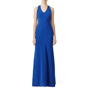 [theia] cobalt smooth mermaid gown